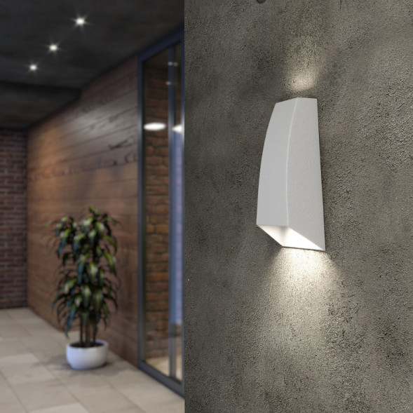 Уличный настенный светильник Elektrostandard 1016 TECHNO белый