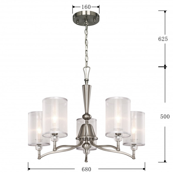 Подвесная люстра Favourite LAGUNA 2698-5P