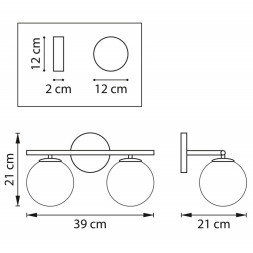 Бра Lightstar CROCO 815523