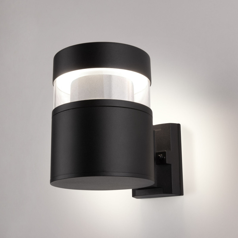 Уличный настенный светильник Elektrostandard 1530 TECHNO LED чёрный