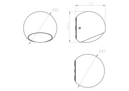 Уличный настенный светильник Maytoni Stream O032WL-L3B3K