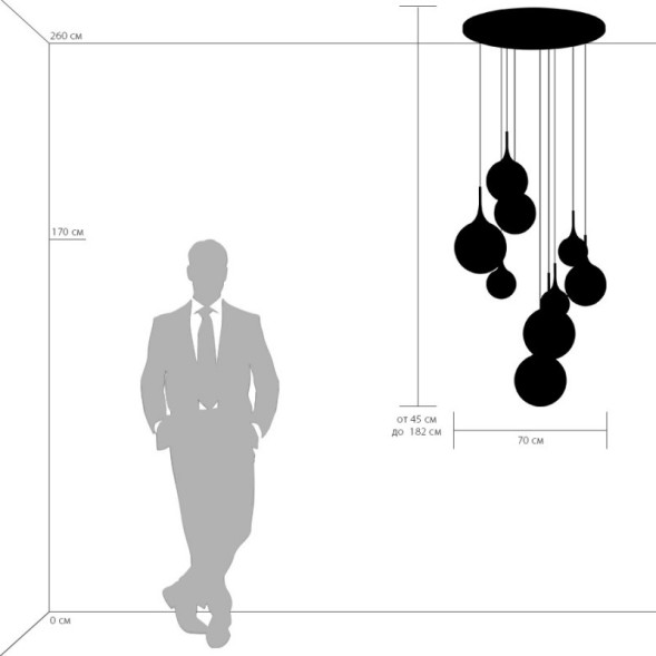 Каскадная люстра Lightstar GLOBO 813093
