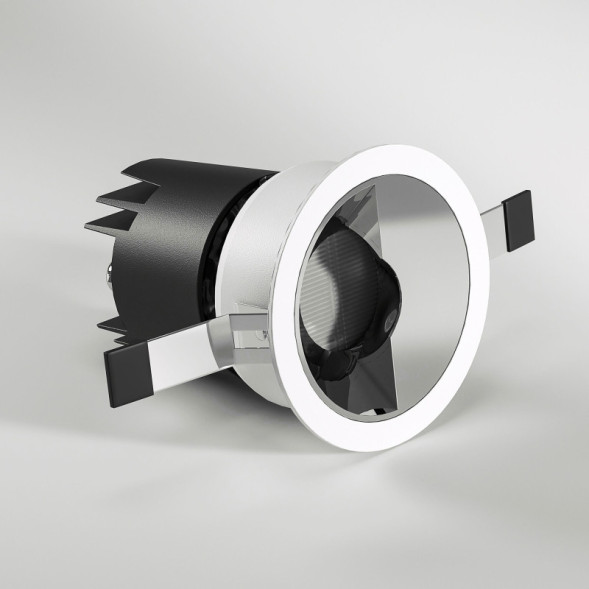 Встраиваемый точечный светильник Elektrostandard 25090/LED 10W 4000K белый/хром