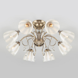 Люстра на штанге Eurosvet Floranse 30155/8 античная бронза