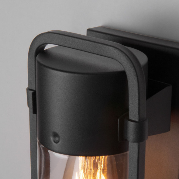 Уличный настенный светильник Elektrostandard Lab черный (35001/D)