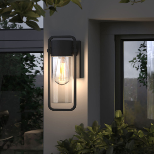 Уличный настенный светильник Elektrostandard Lab черный (35001/D)