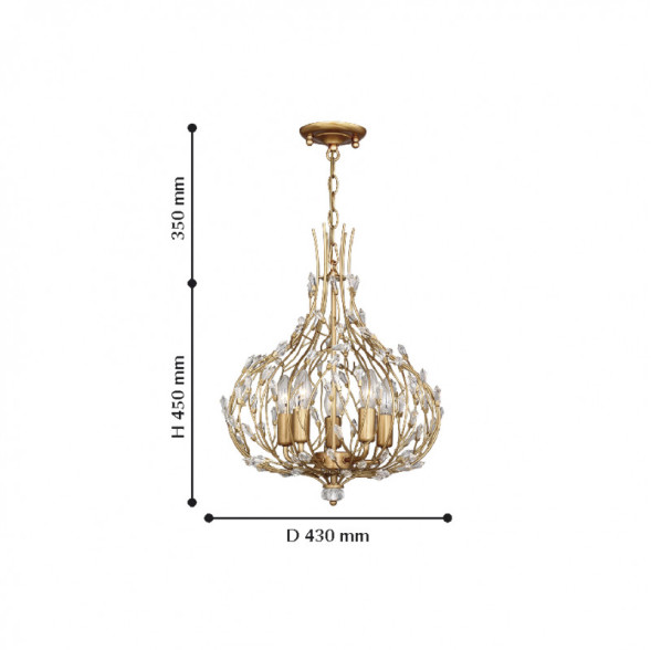 Подвесная люстра Favourite Batun 2020-5P