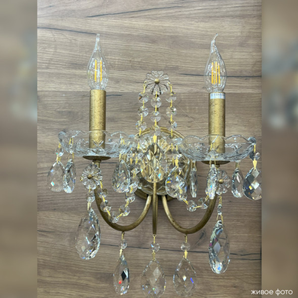 Бра Crystal Lux ODELIS ODELIS AP2 GOLD