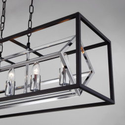 Подвесная люстра Eurosvet CRATE 70122/5 черный