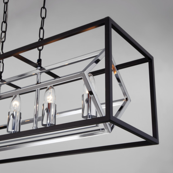 Подвесная люстра Eurosvet CRATE 70122/5 черный