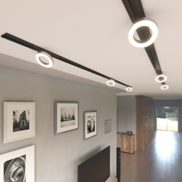 Светодиодный трековый светильник Elektrostandard Spila серебро 12W 4200K (85079/01) однофазный