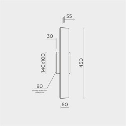 Бра MODELUX MS.1235 MS.1235.450 BS
