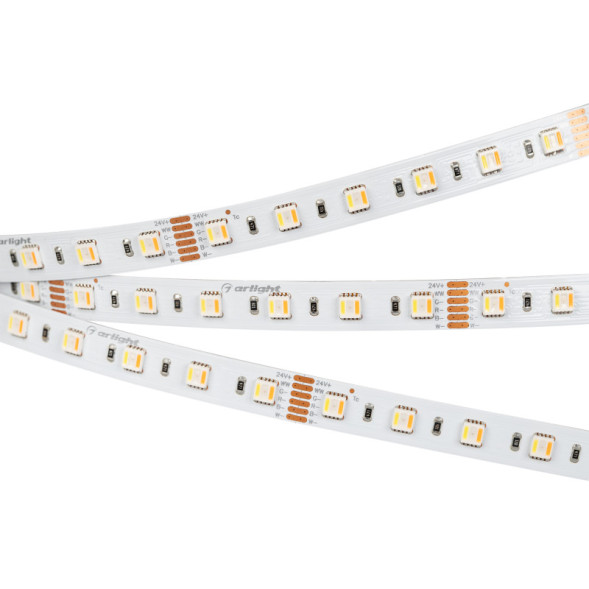 Лента Arlight RT 2-5000 5060 026363 100W 24V RGB+MIX (теплый+холодный) IP20