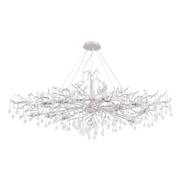 Подвесная люстра Crystal Lux REINA V2 SP16 L1500 SILVER PATINA Reina