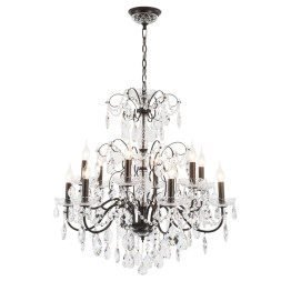 Подвесная люстра Crystal Lux ODELIS ODELIS SP12 BROWN