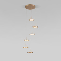 Каскадная люстра Eurosvet 90034/6 золото Crespella