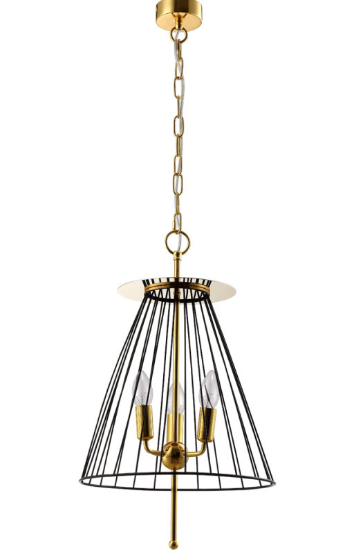 Подвесной светильник Crystal Lux Modesto MODESTO SP3 BLACK/GOLD