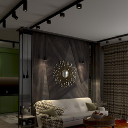 Шинопровод накладной-встраиваемый Novotech Flum Track Black 135093