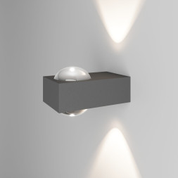 Уличный настенный светильник Elektrostandard Lenses 35191/W серый