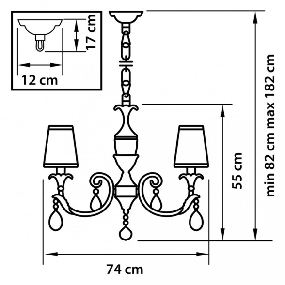 Подвесная люстра Lightstar Cappa 691082