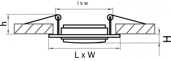 Встраиваемый точечный светильник Lightstar Singo 011621