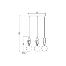 Подвесная люстра Vele Luce Phlox VL5853P03