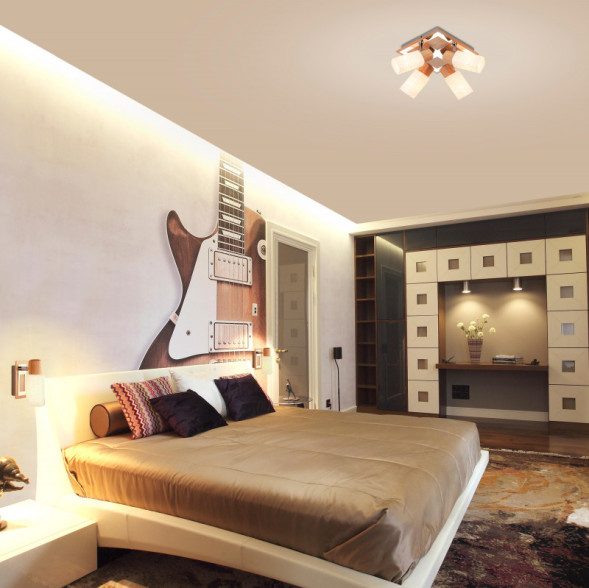 Спот Eurosvet Savier 20029/1 хром/светлое дерево