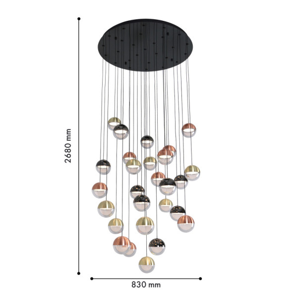 Каскадная люстра Favourite luna 4371-27P