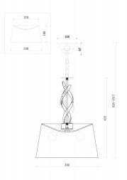 Подвесная люстра Freya MONIQUE FR2001PL-03G