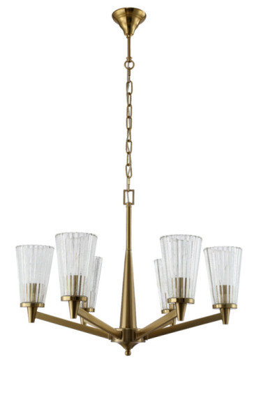 Подвесная люстра Crystal Lux LAURA LAURA SP-PL6 BRONZE