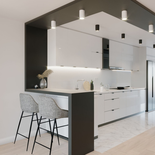 Накладной точечный светильник Elektrostandard Cors 10W (25032/LED) белый