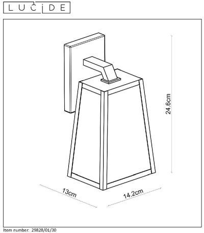 Уличный настенный светильник LUCIDE MATSLOT 29828/01/30