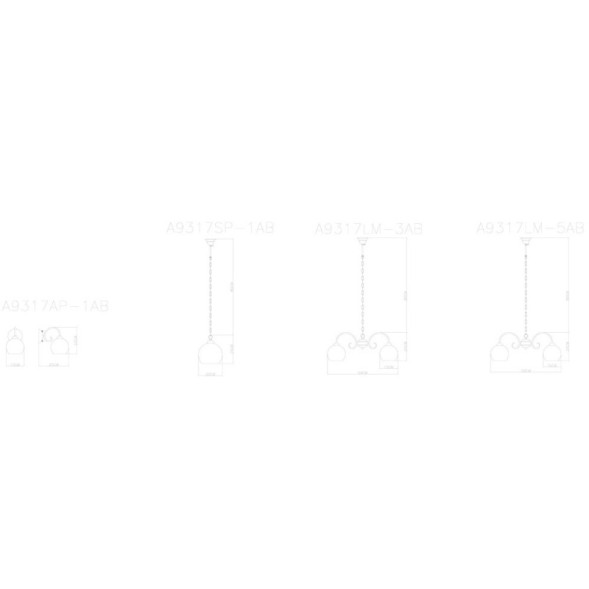 Бра ARTE Lamp MARGO A9317AP-1AB