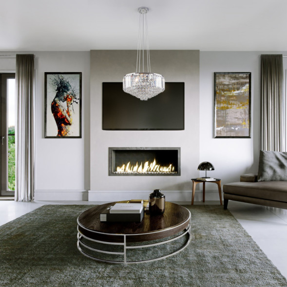 Каскадная люстра Eurosvet Torreta 10121/5 хром/прозрачный хрусталь Strotskis Smart (