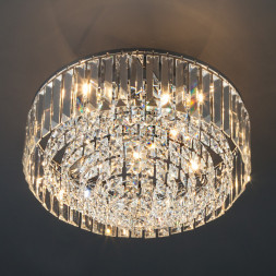 Каскадная люстра Eurosvet Torreta 10121/5 хром/прозрачный хрусталь Strotskis Smart (