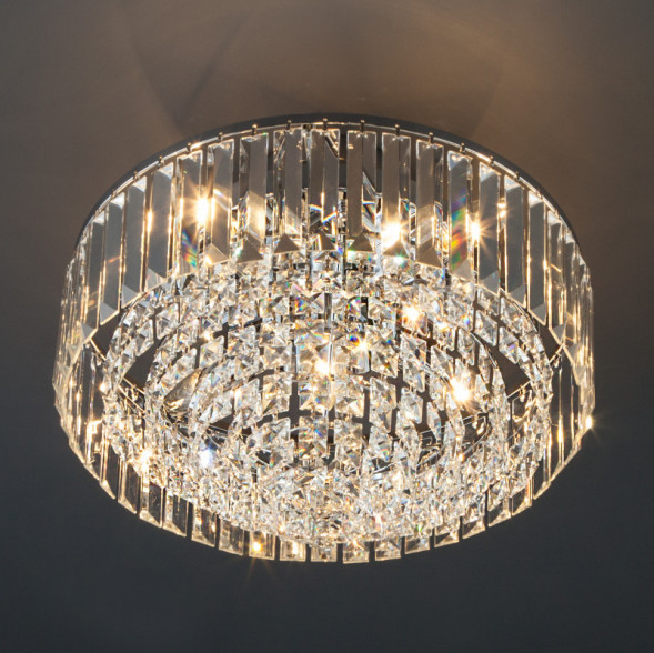 Каскадная люстра Eurosvet Torreta 10121/5 хром/прозрачный хрусталь Strotskis Smart (