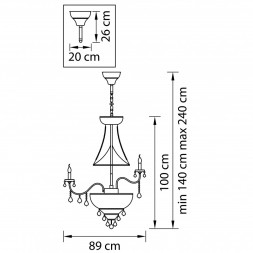 Подвесная люстра Lightstar Classic 700291