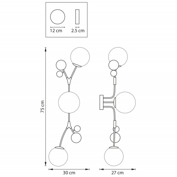 Бра Lightstar CROCO 815533