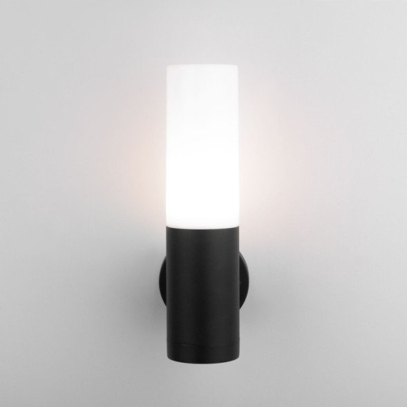 Уличный настенный светильник Elektrostandard 1418 TECHNO чёрный