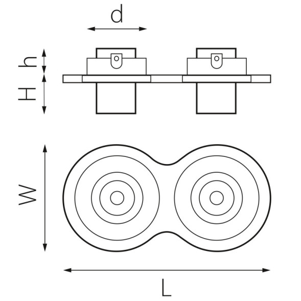 Встраиваемый точечный светильник Lightstar INTERO i626164