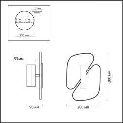 Бра Odeon Light L-VISION 6638/10WL