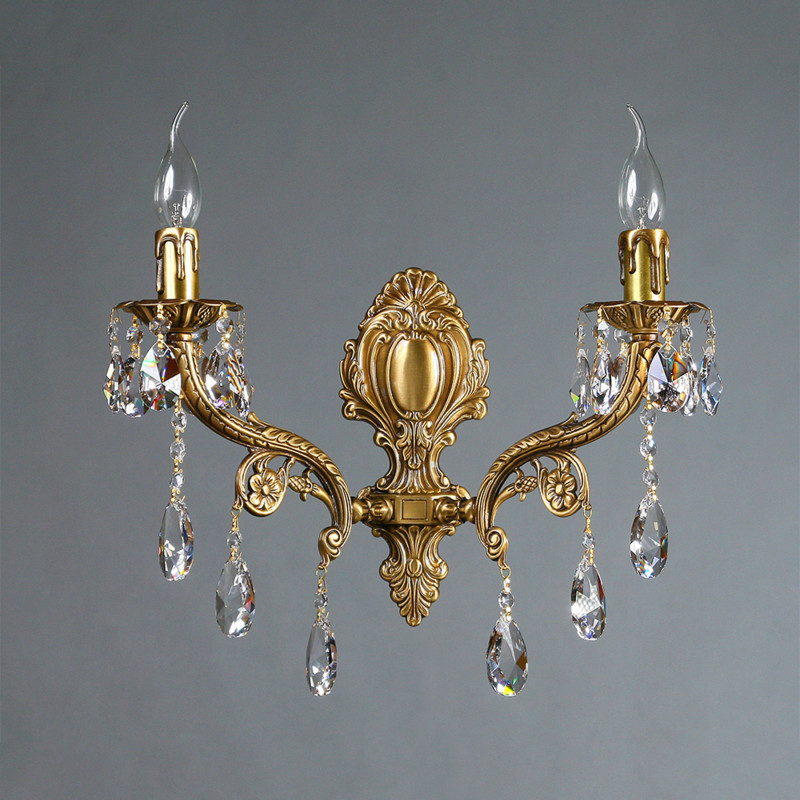 Бра AMBIENTE by BRIZZI Ferro 8828/2 AB Tear Drop