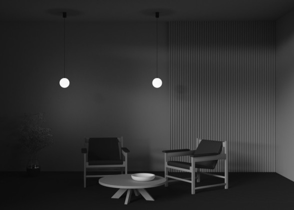 Подвесной светильник Maytoni Technical luna P039PL-5W3K-10-B