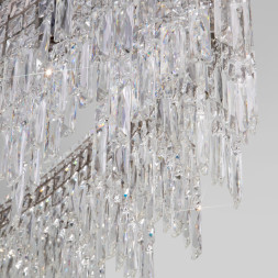 Подвесная люстра Eurosvet 60159/10 хром/хруст Smart Blitz