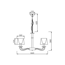 Подвесная люстра Vele Luce Olimpia VL1764L05