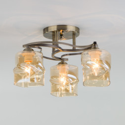 Люстра на штанге Eurosvet Brice 30158/3 античная бронза