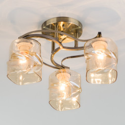 Люстра на штанге Eurosvet Brice 30158/3 античная бронза