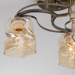 Люстра на штанге Eurosvet Brice 30158/3 античная бронза