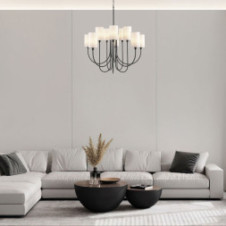 Подвесная люстра Eurosvet ABBEY 60164/10 черный