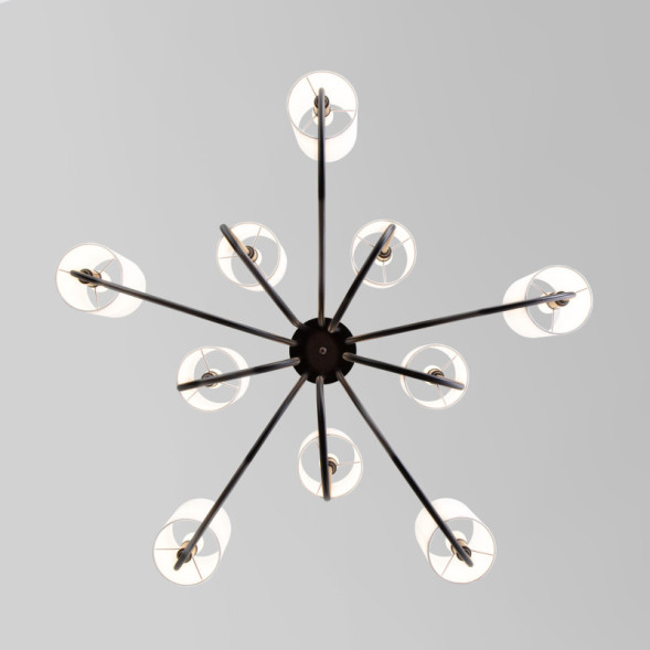 Подвесная люстра Eurosvet ABBEY 60164/10 черный